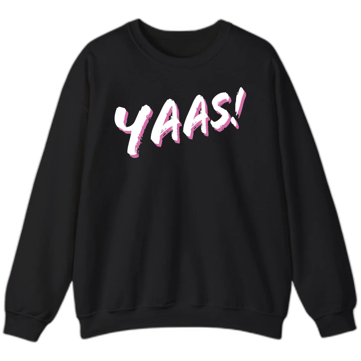 Abstract wavy shapes design with layered white and magenta flowing forms creating a three-dimensional modern art effect in Black