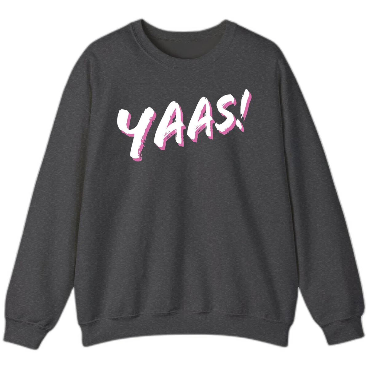 Abstract wavy shapes design with layered white and magenta flowing forms creating a three-dimensional modern art effect in Dark Heather