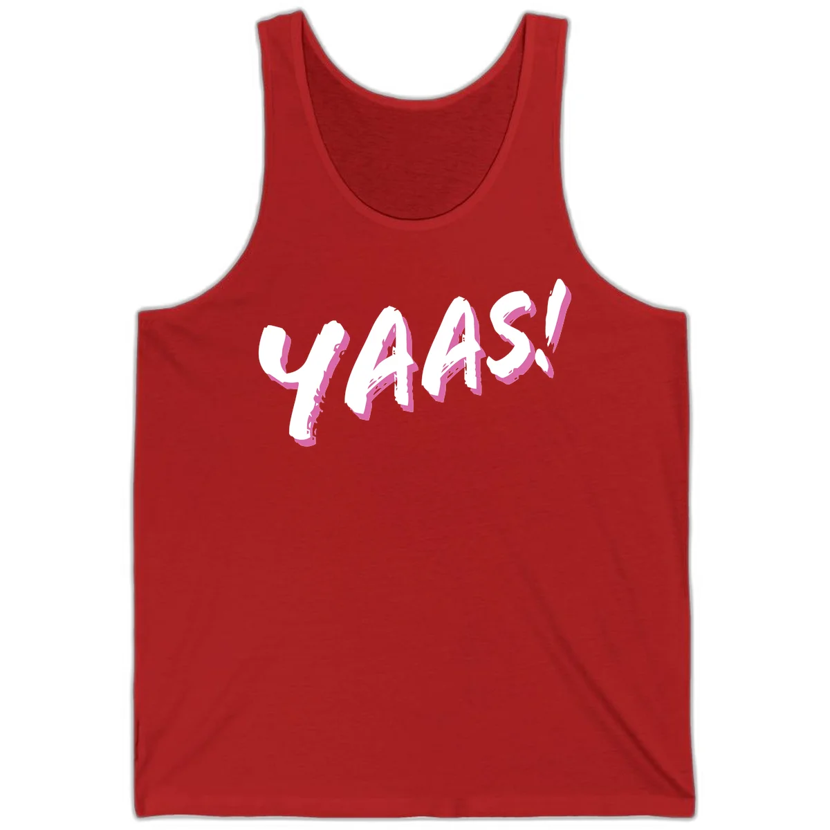 Abstract wavy shapes design with layered white and magenta flowing forms creating a three-dimensional modern art effect in Red