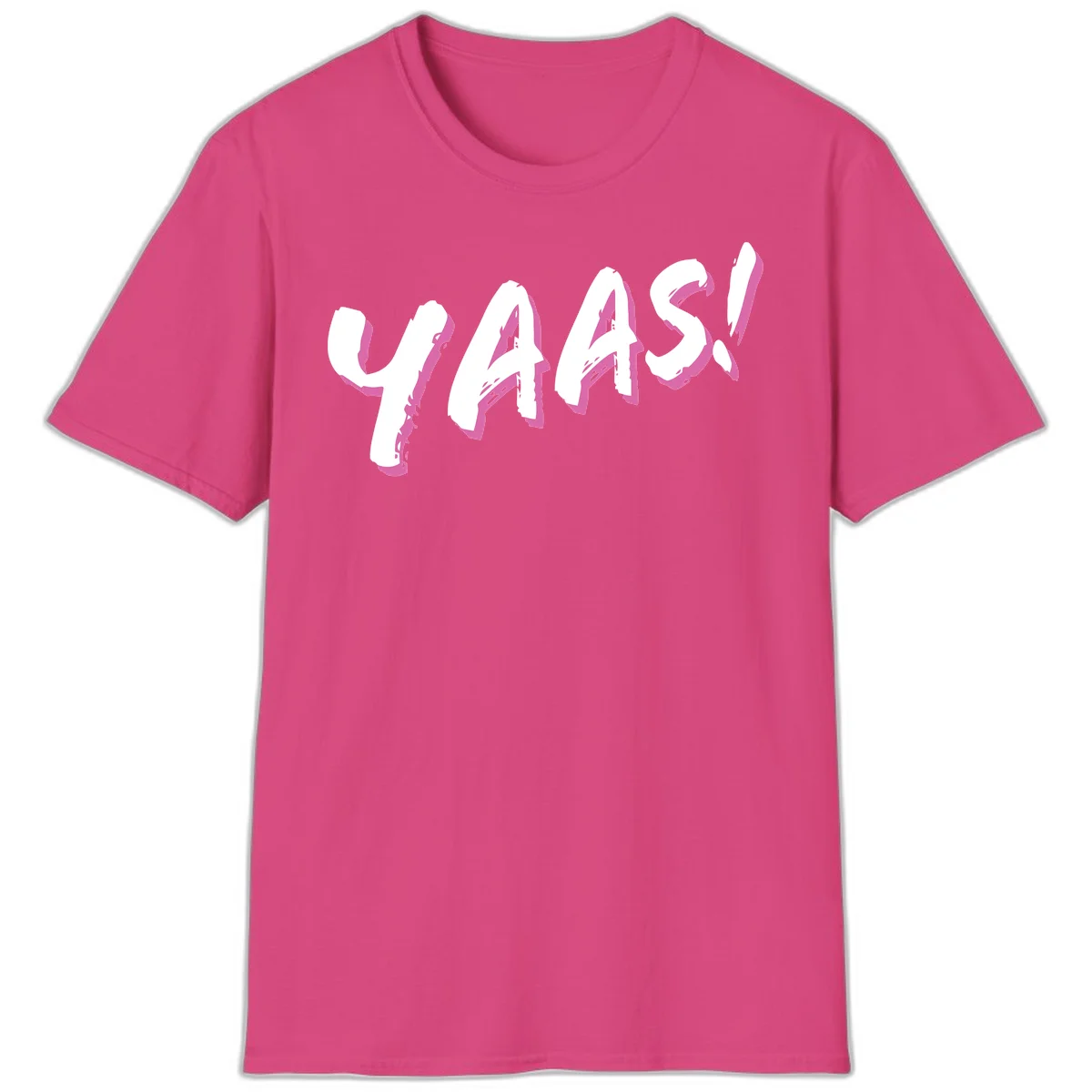 Abstract wavy shapes design with layered white and magenta flowing forms creating a three-dimensional modern art effect in Heliconia