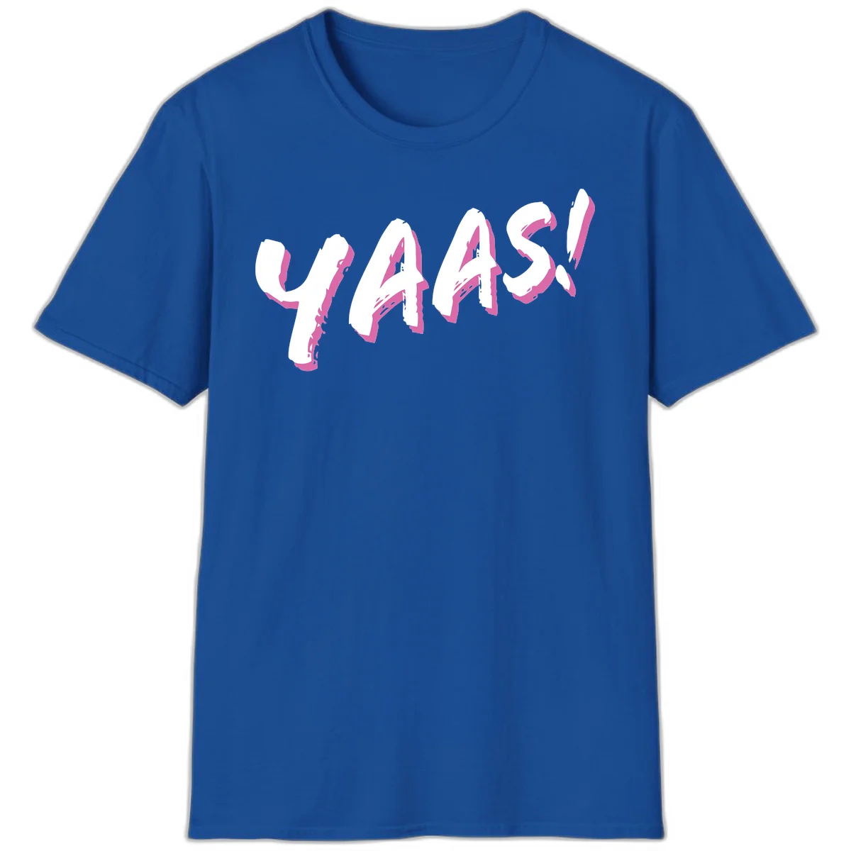 Abstract wavy shapes design with layered white and magenta flowing forms creating a three-dimensional modern art effect in Royal