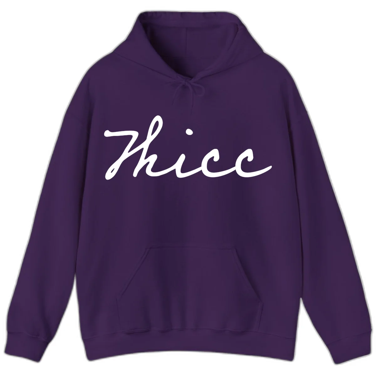 White cursive script spelling 'thee' with decorative dot on gray background in Purple
