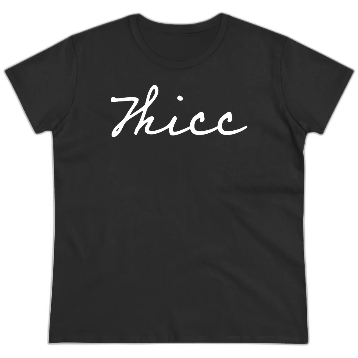 White cursive script spelling 'thee' with decorative dot on gray background in Black