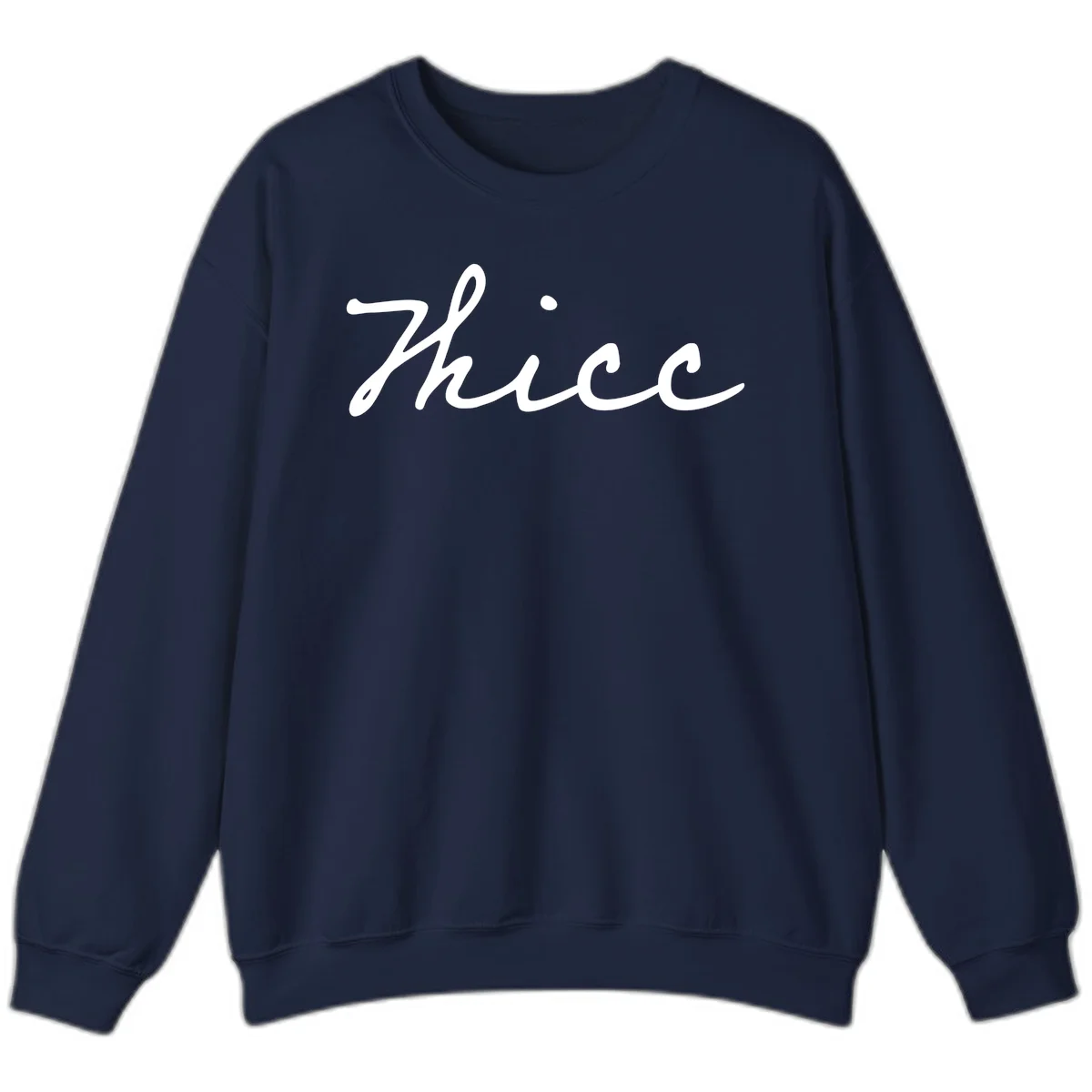White cursive script spelling 'thee' with decorative dot on gray background in Navy