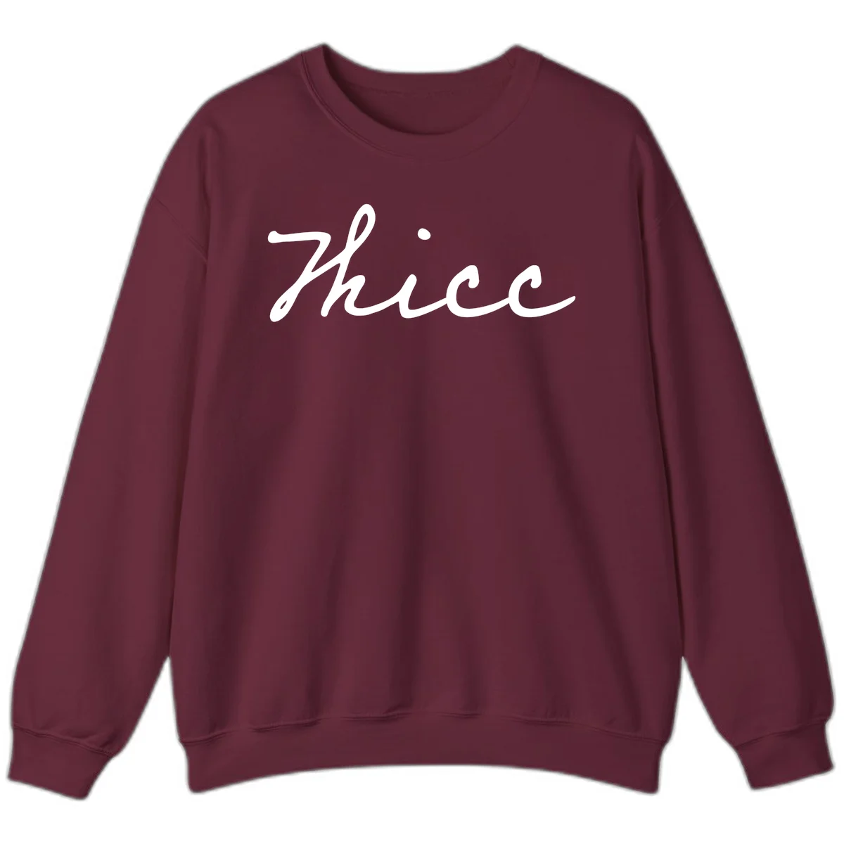 White cursive script spelling 'thee' with decorative dot on gray background in Maroon