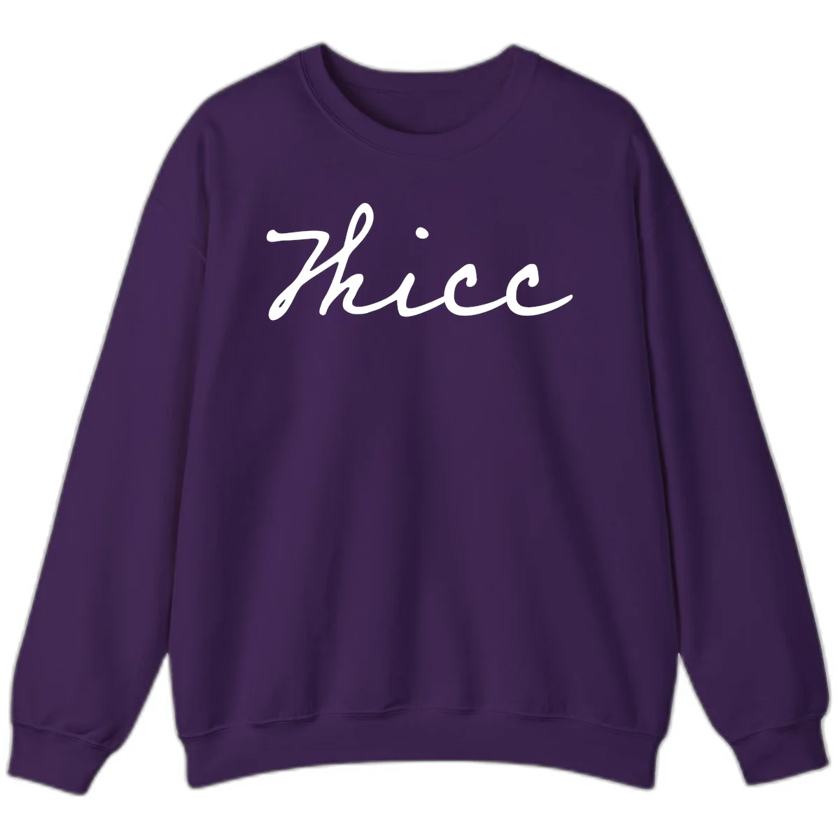 White cursive script spelling 'thee' with decorative dot on gray background in Purple