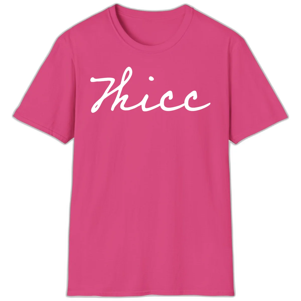 White cursive script spelling 'thee' with decorative dot on gray background in Heliconia