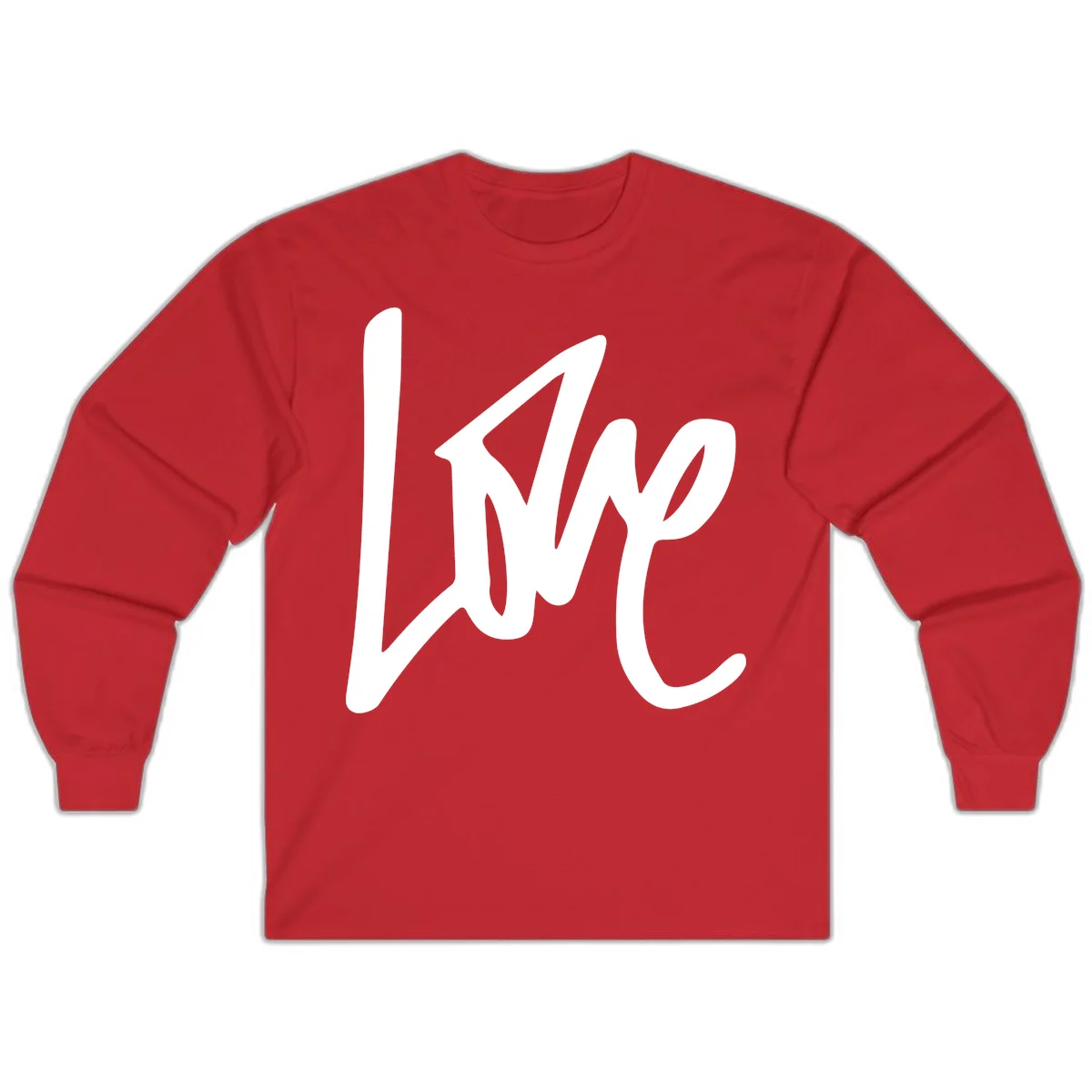 White lightning bolt with upward arrow design on gray background representing lightning-bolt-pride-power in Red