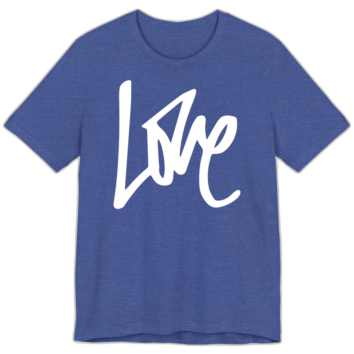 White lightning bolt with upward arrow design on gray background representing lightning-bolt-pride-power in Heather True Royal