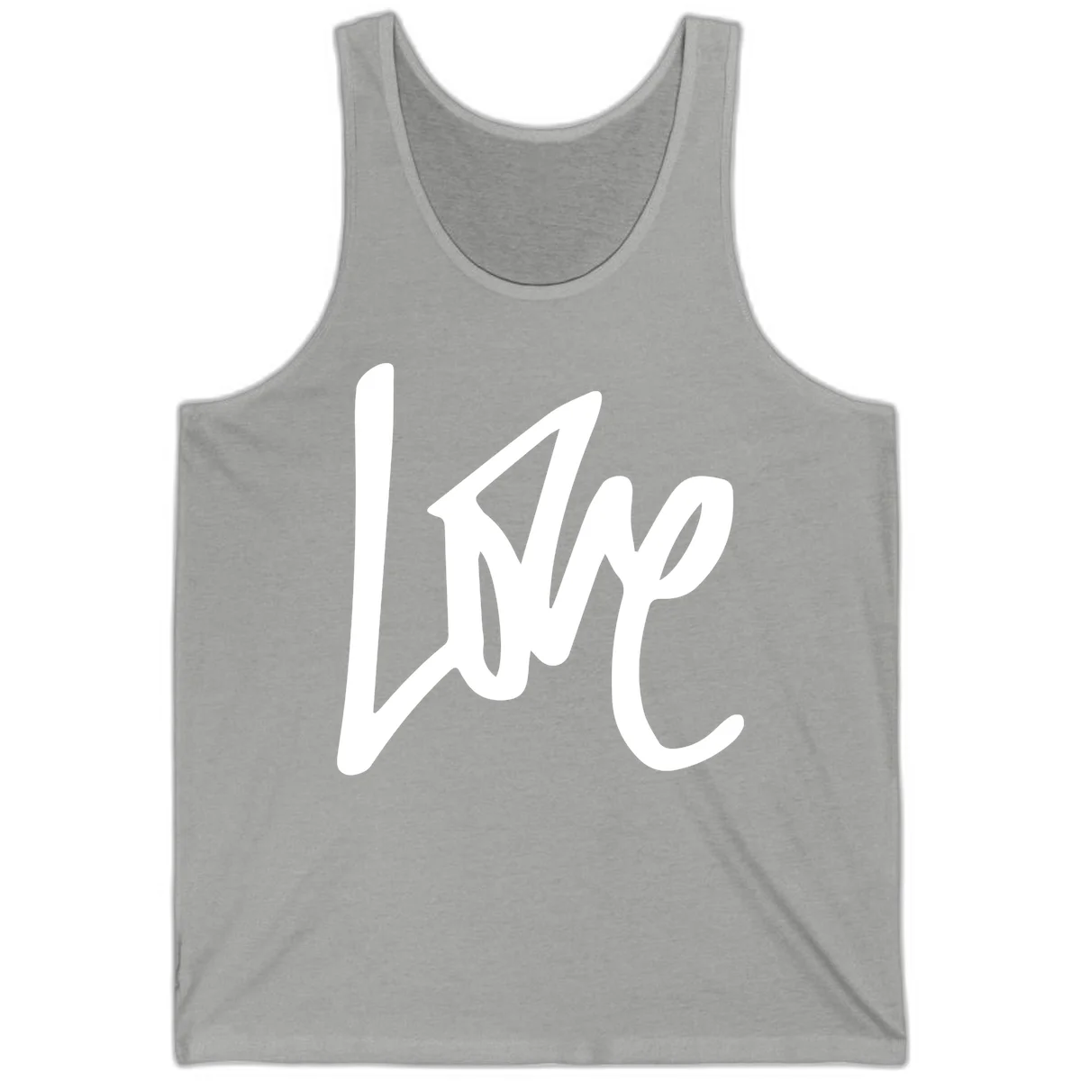 White lightning bolt with upward arrow design on gray background representing lightning-bolt-pride-power in Athletic Heather