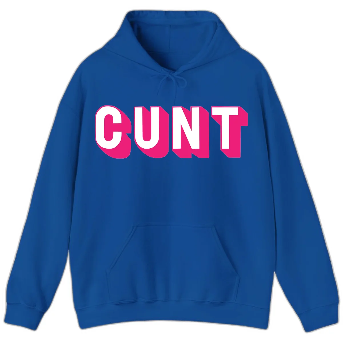 Bold white sans-serif text spelling 'SUNT' with magenta 3D beveled shadow effect on gray background in Royal