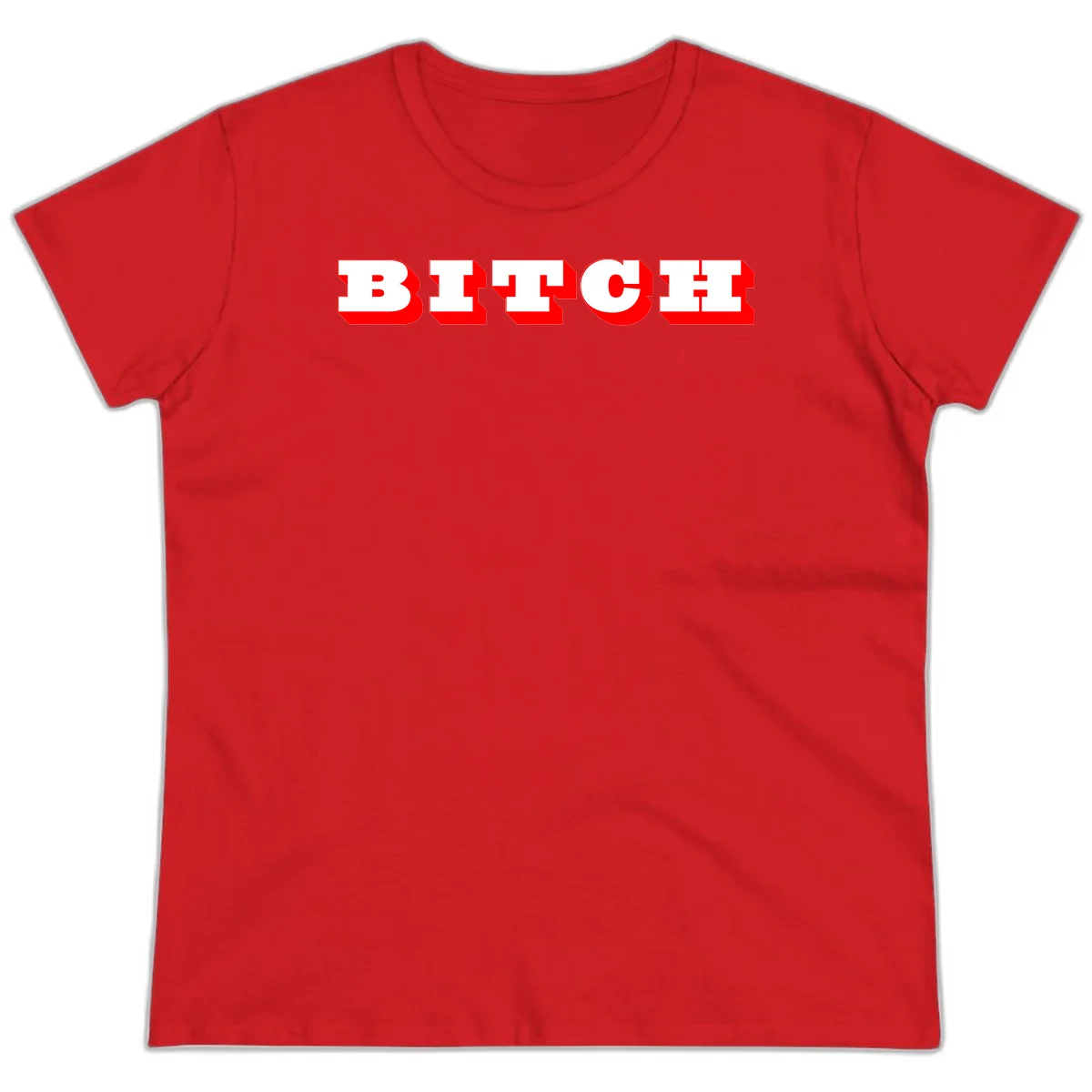 Bold 3D block letter typography spelling BEECH in white with red shadow effect on gray background in Red