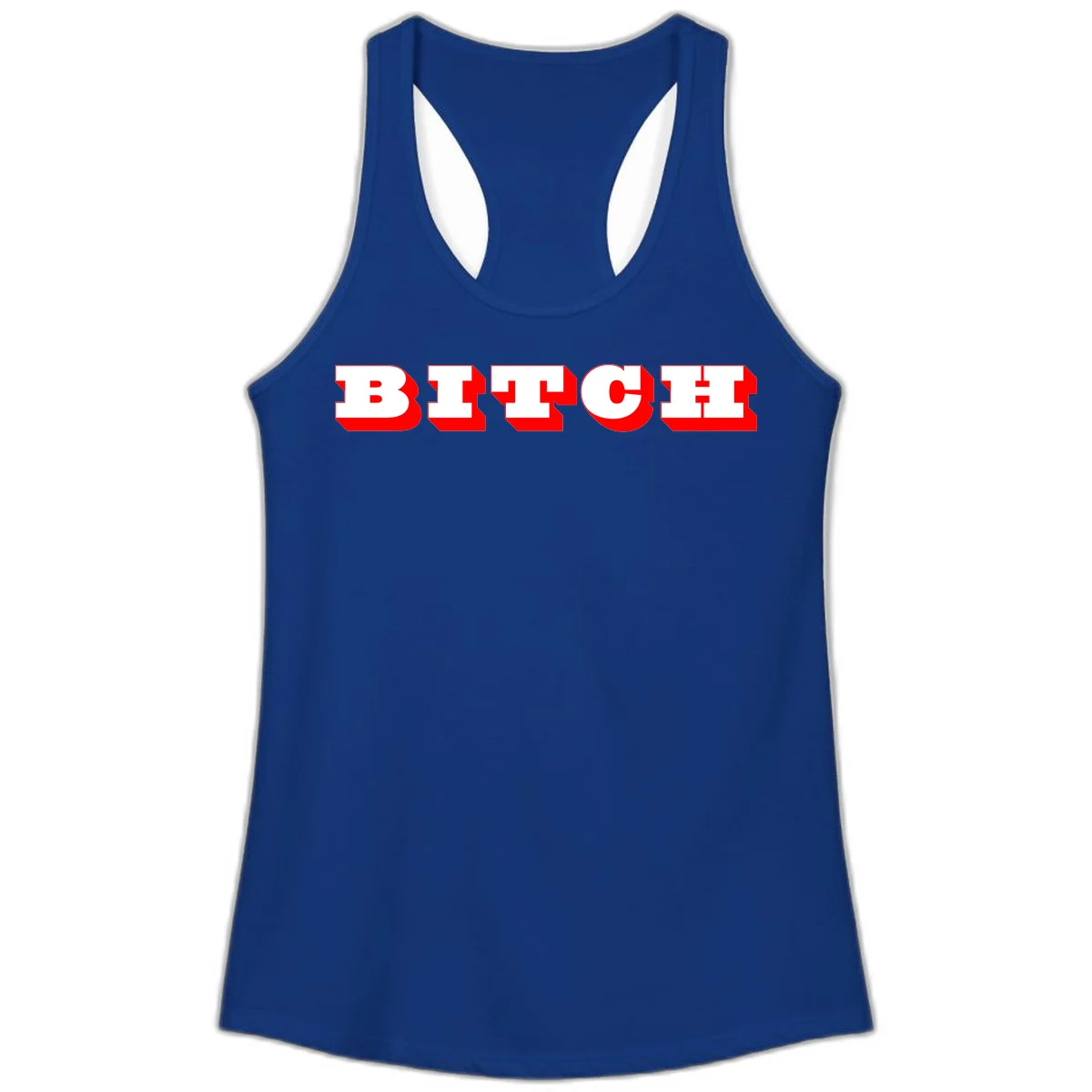 Bold 3D block letter typography spelling BEECH in white with red shadow effect on gray background in Solid Royal