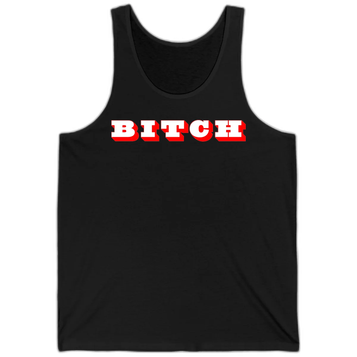 Bold 3D block letter typography spelling BEECH in white with red shadow effect on gray background in Black