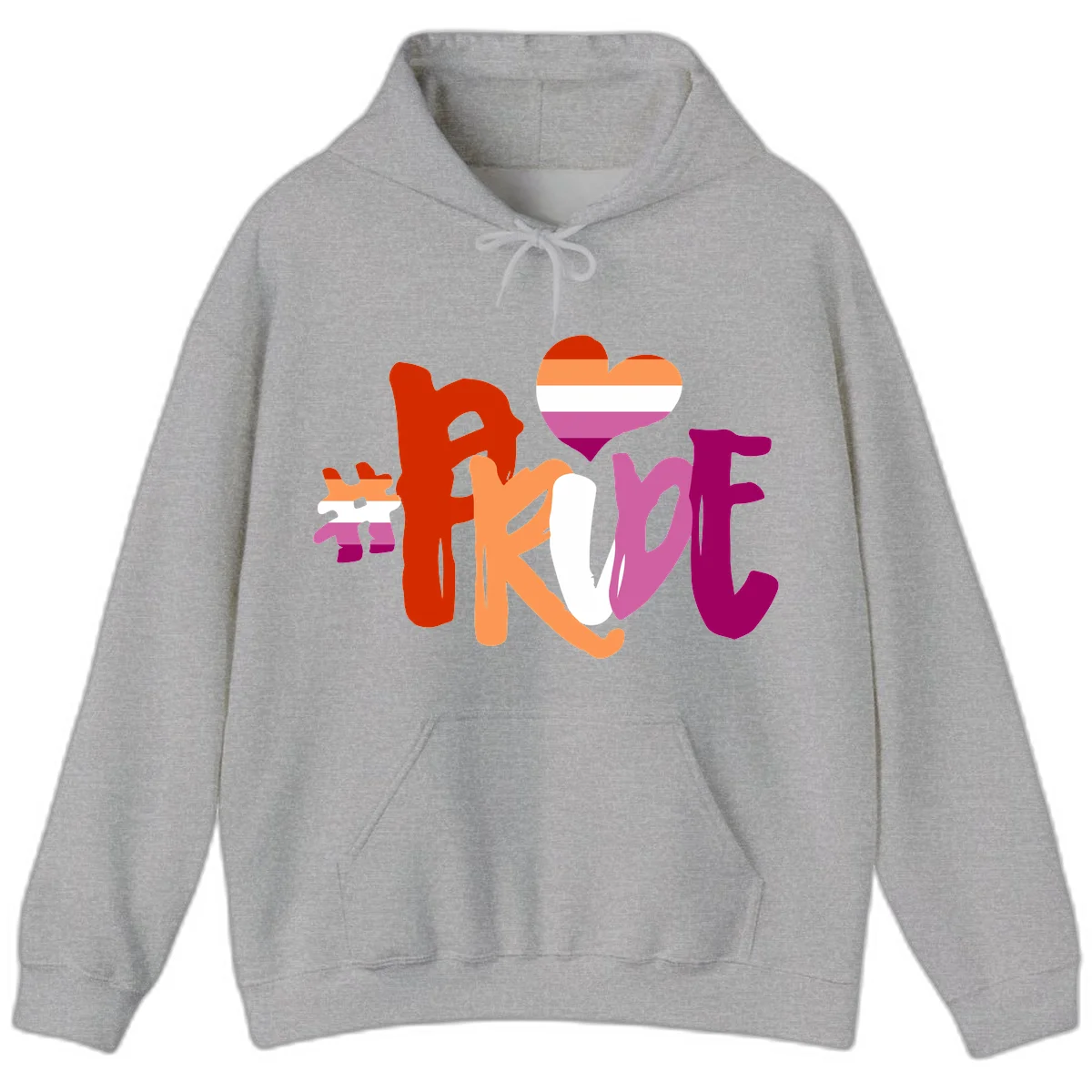 Love pride heart flag design with colorful letters, rainbow heart, and puzzle pieces in pride colors in Sport Grey