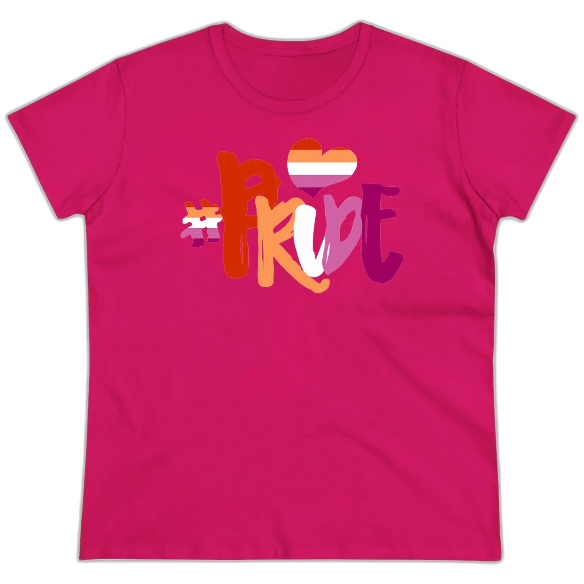 Love pride heart flag design with colorful letters, rainbow heart, and puzzle pieces in pride colors in Heliconia