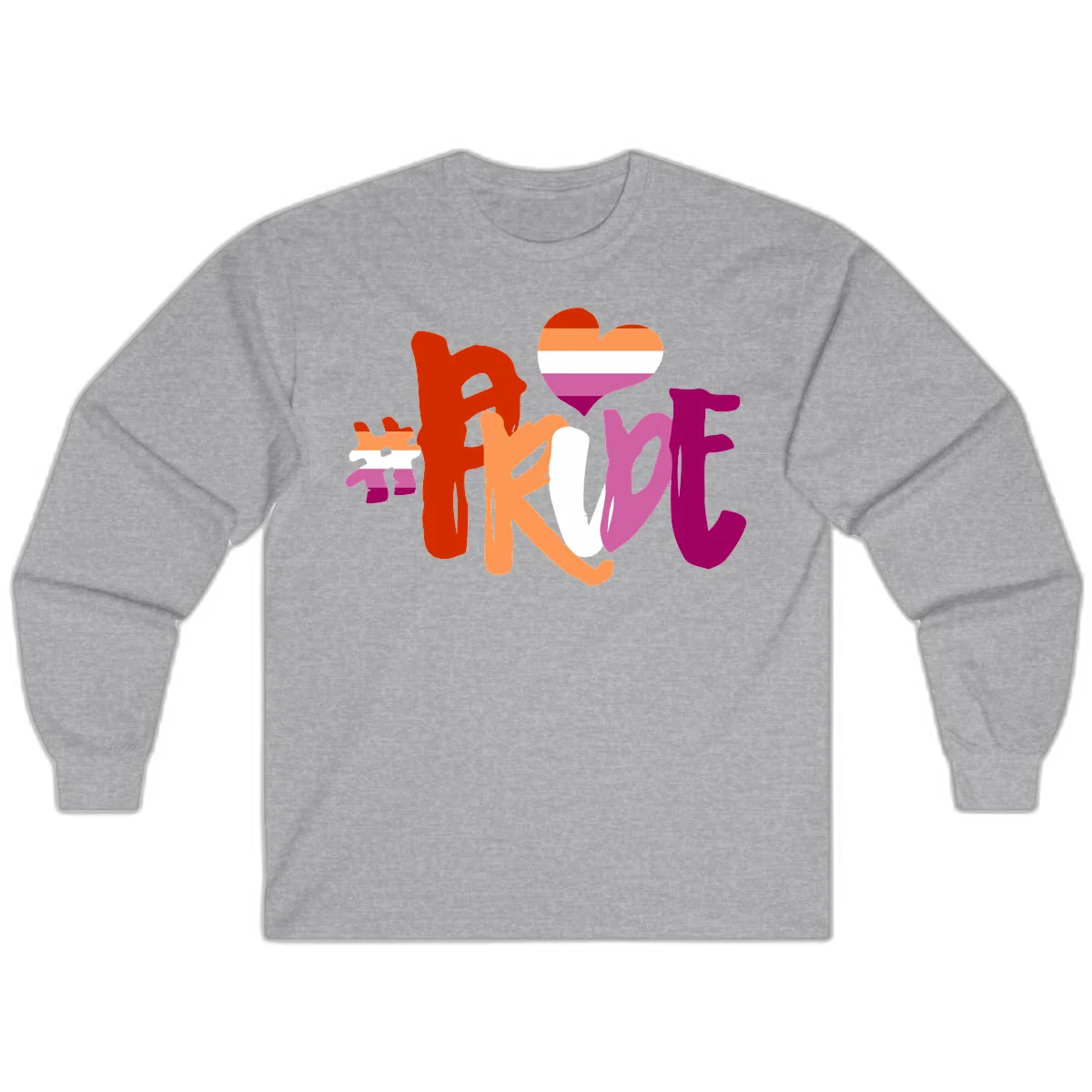 Love pride heart flag design with colorful letters, rainbow heart, and puzzle pieces in pride colors in Sport Grey