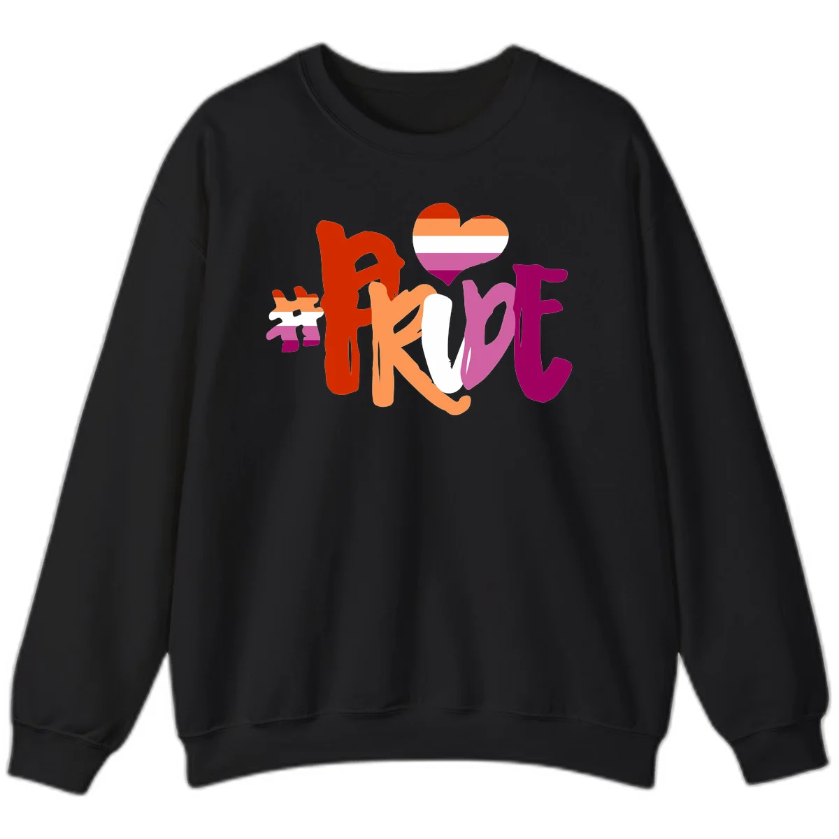 Love pride heart flag design with colorful letters, rainbow heart, and puzzle pieces in pride colors in Black