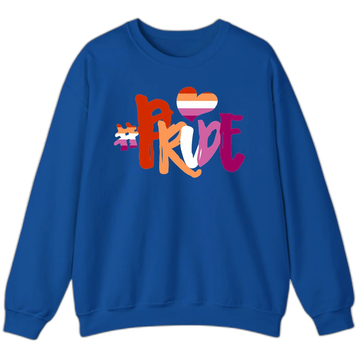 Love pride heart flag design with colorful letters, rainbow heart, and puzzle pieces in pride colors in Royal