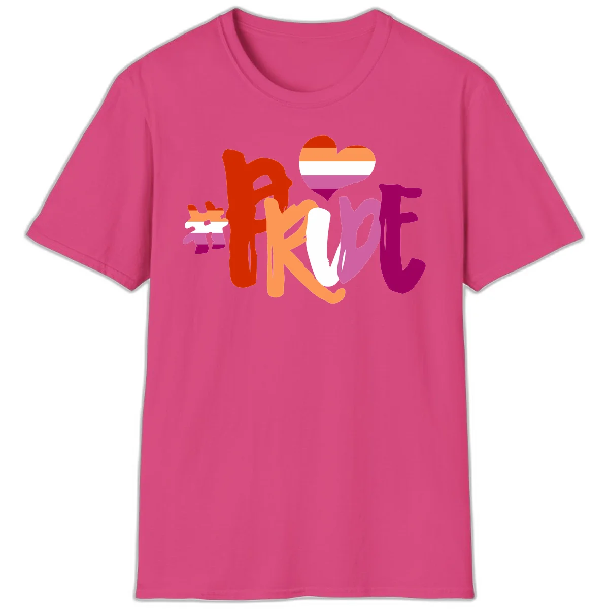 Love pride heart flag design with colorful letters, rainbow heart, and puzzle pieces in pride colors in Heliconia