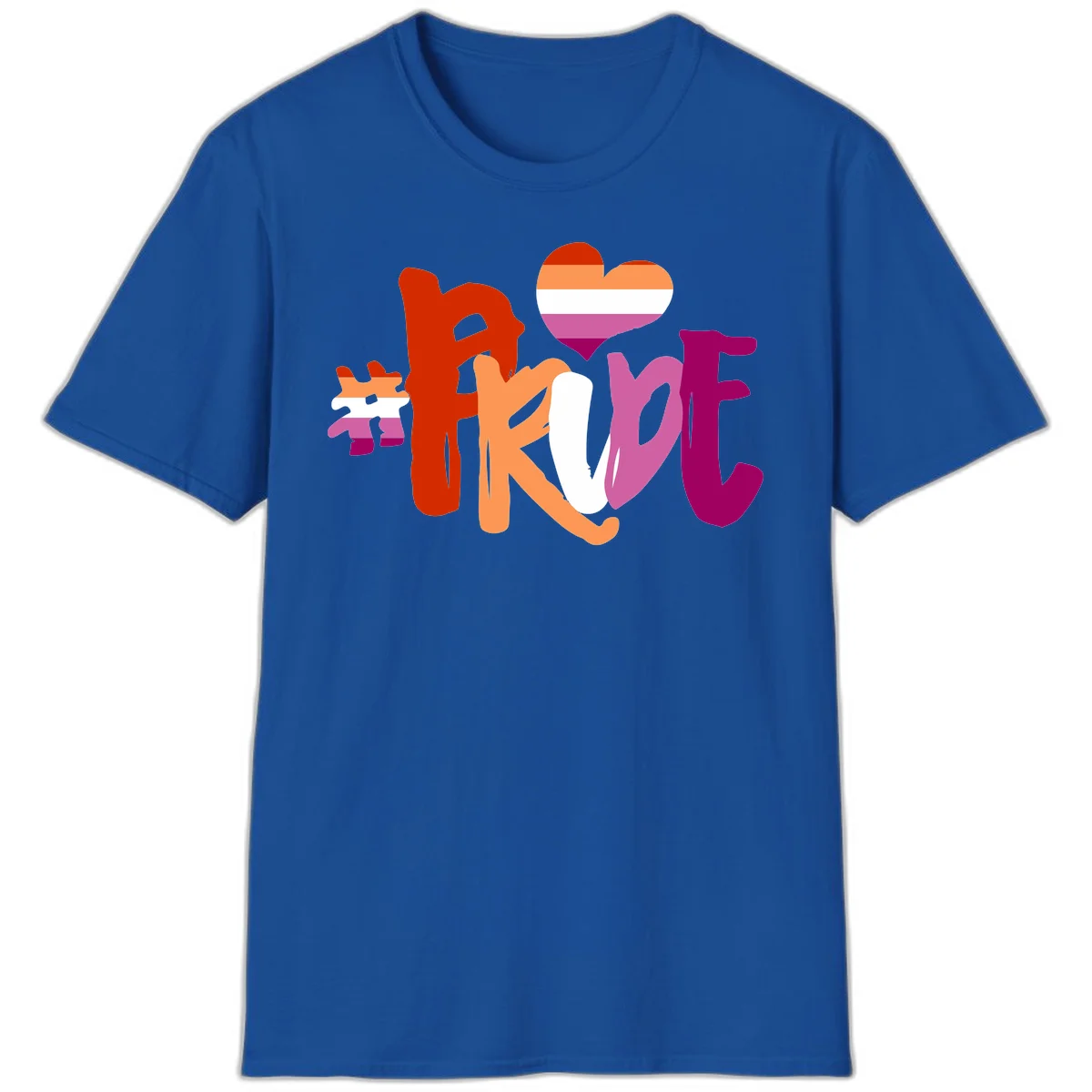 Love pride heart flag design with colorful letters, rainbow heart, and puzzle pieces in pride colors in Royal