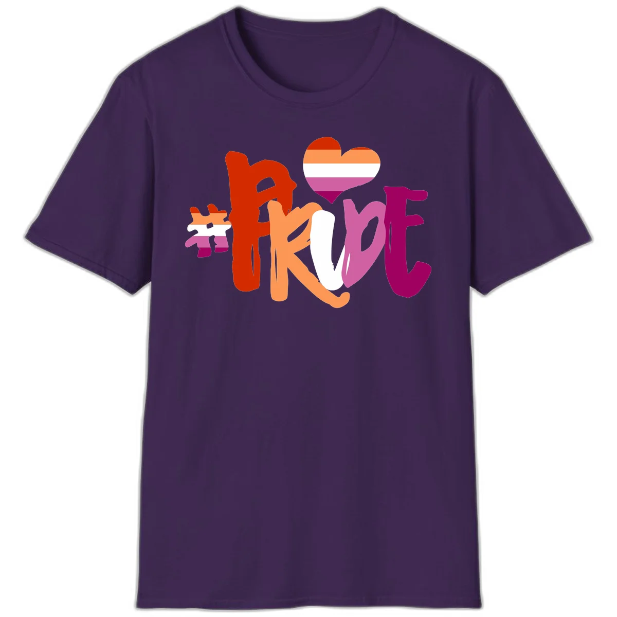 Love pride heart flag design with colorful letters, rainbow heart, and puzzle pieces in pride colors in Purple