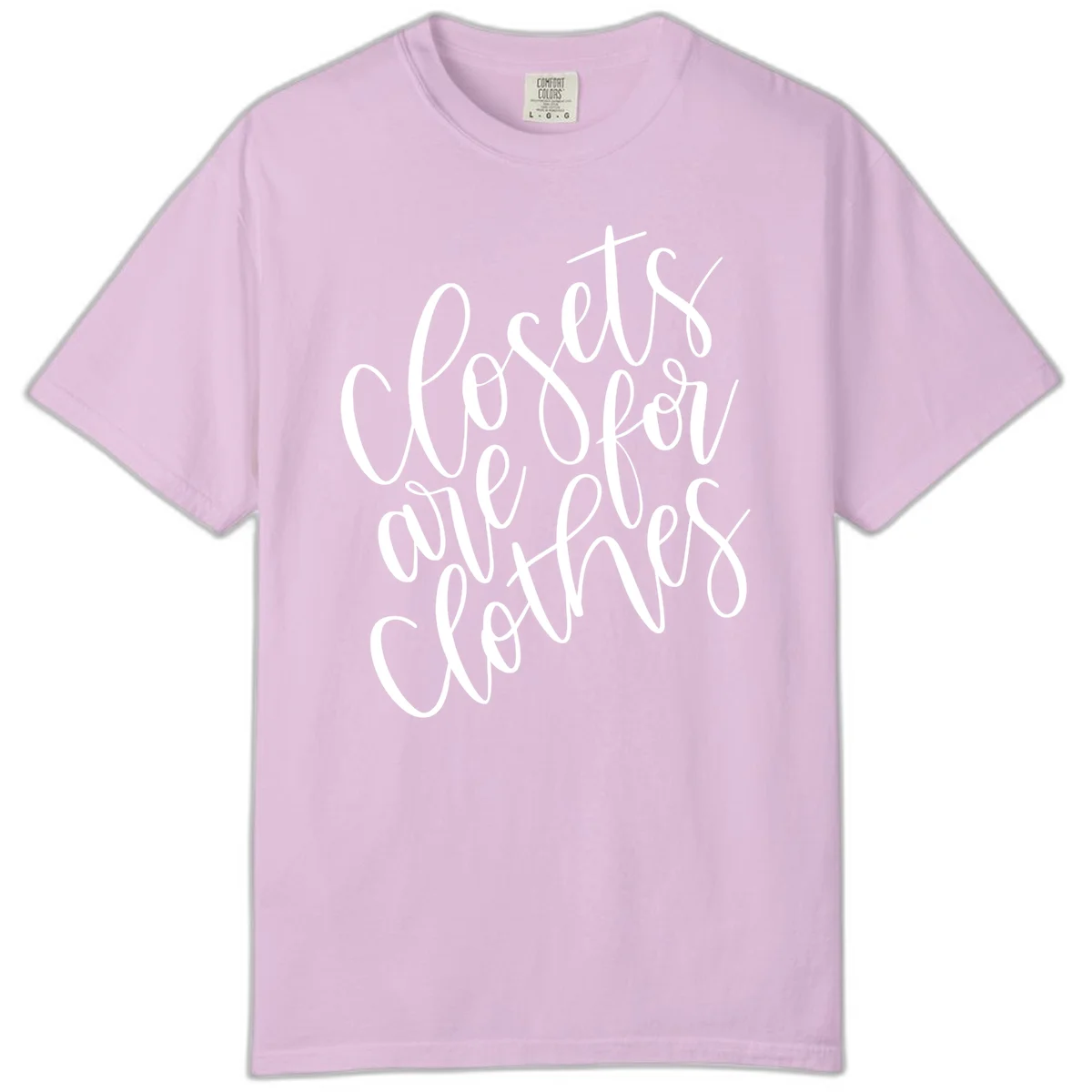 White calligraphy text reading 'We are all connected' with intertwining letters on gray background in Orchid