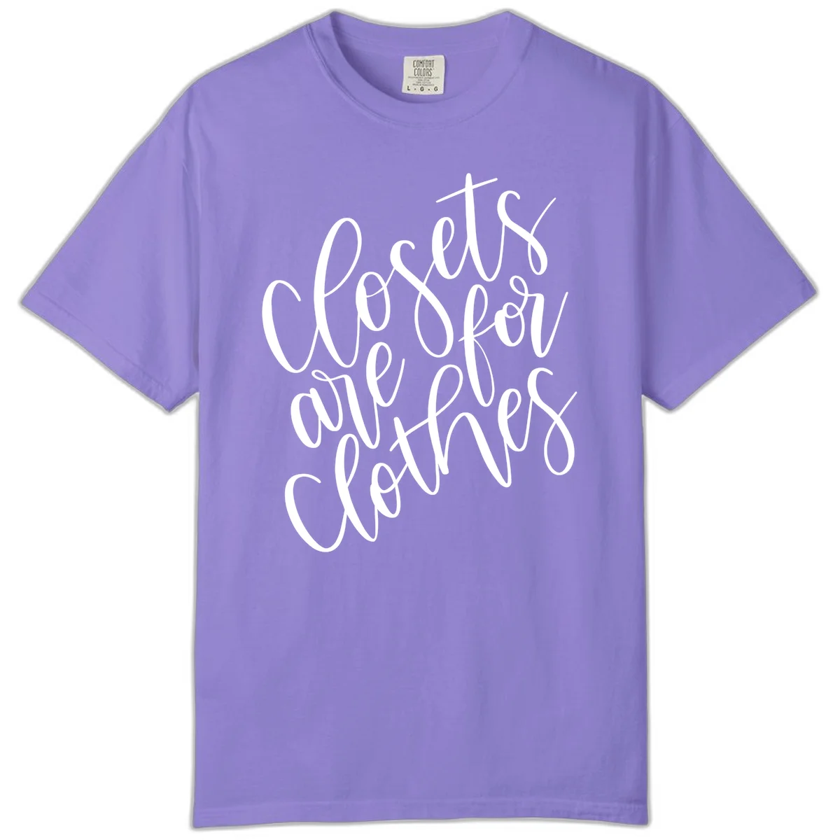 White calligraphy text reading 'We are all connected' with intertwining letters on gray background in Violet