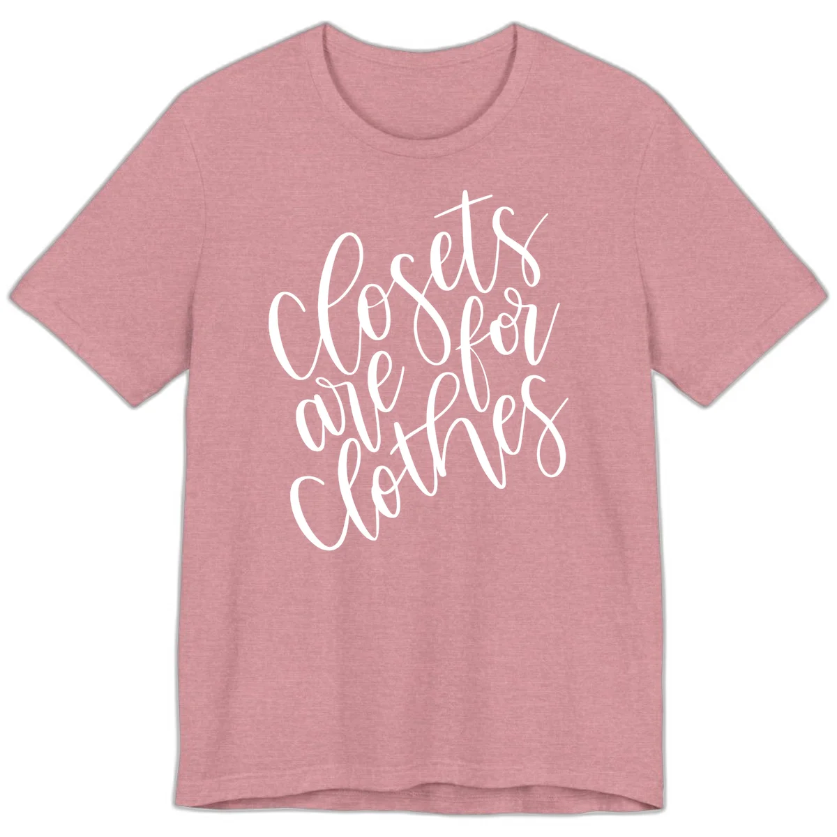 White calligraphy text reading 'We are all connected' with intertwining letters on gray background in Heather Orchid