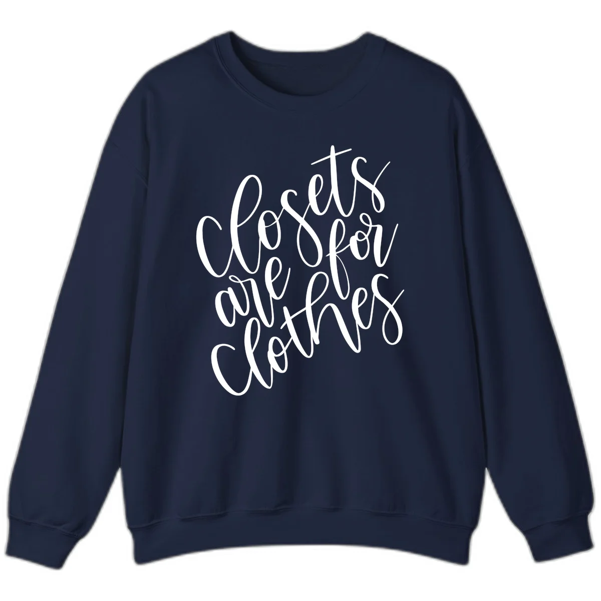 White calligraphy text reading 'We are all connected' with intertwining letters on gray background in Navy