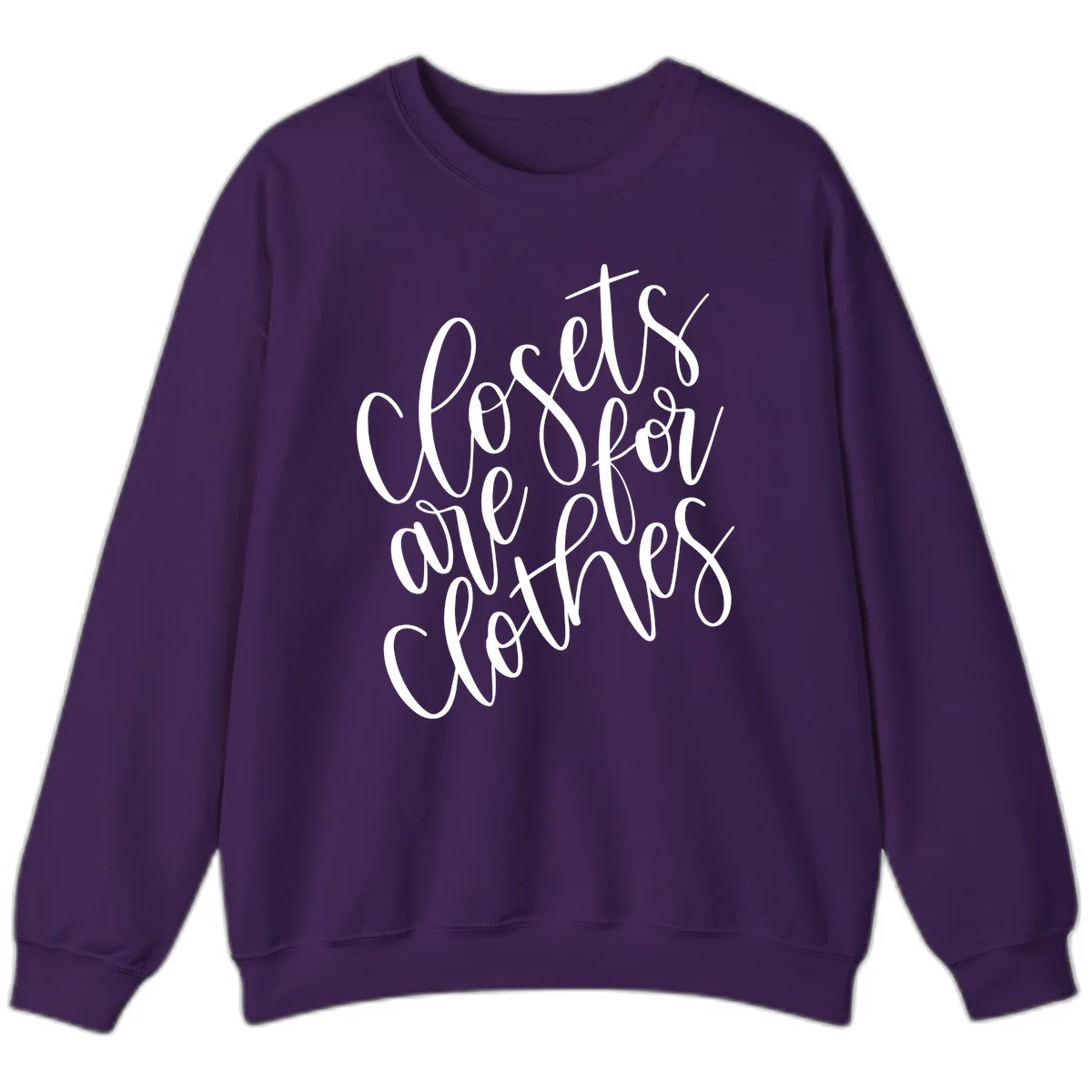 White calligraphy text reading 'We are all connected' with intertwining letters on gray background in Purple