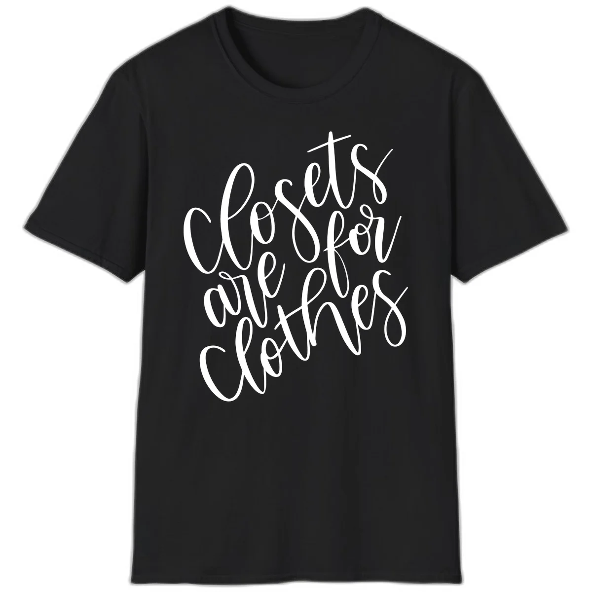 White calligraphy text reading 'We are all connected' with intertwining letters on gray background in Black