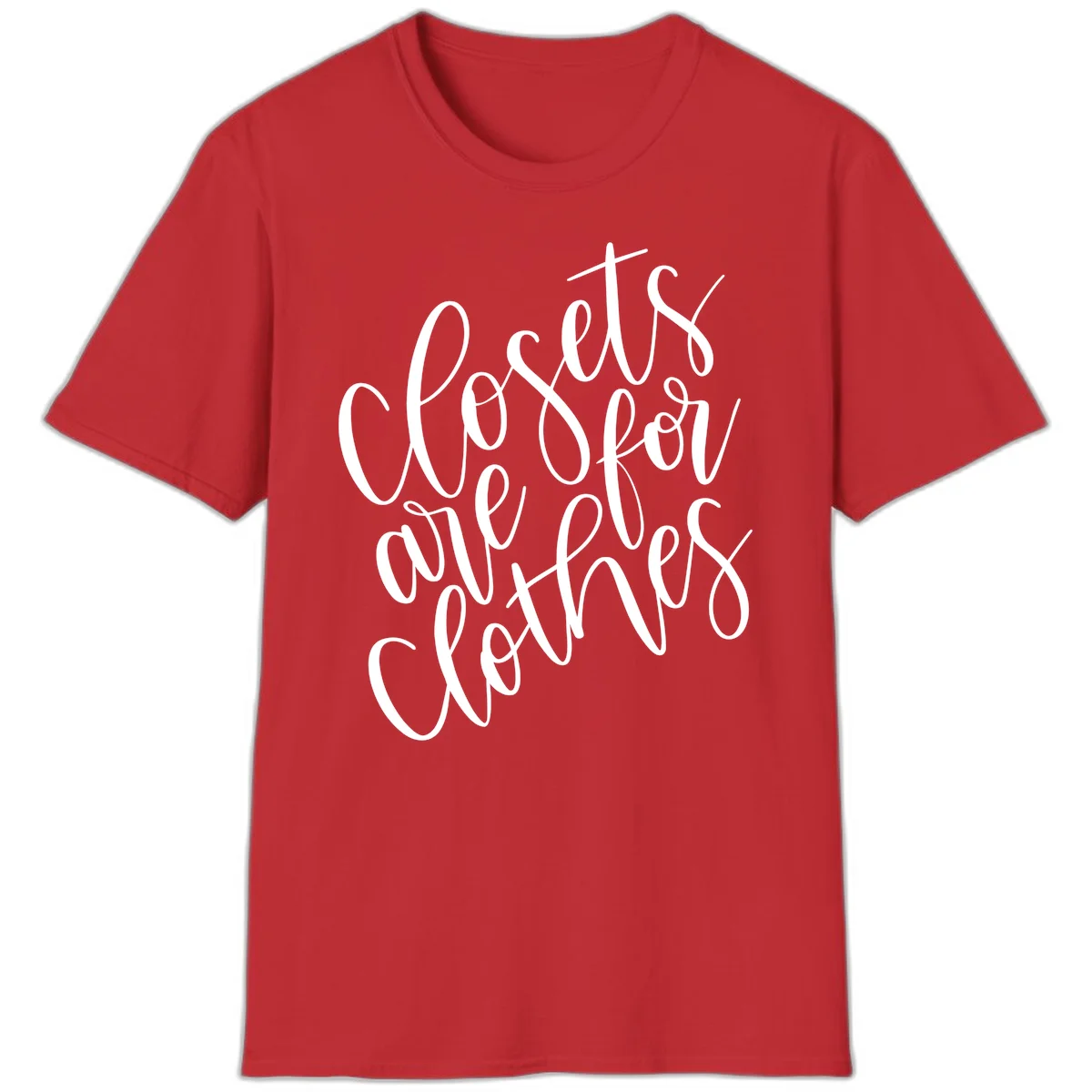 White calligraphy text reading 'We are all connected' with intertwining letters on gray background in Red