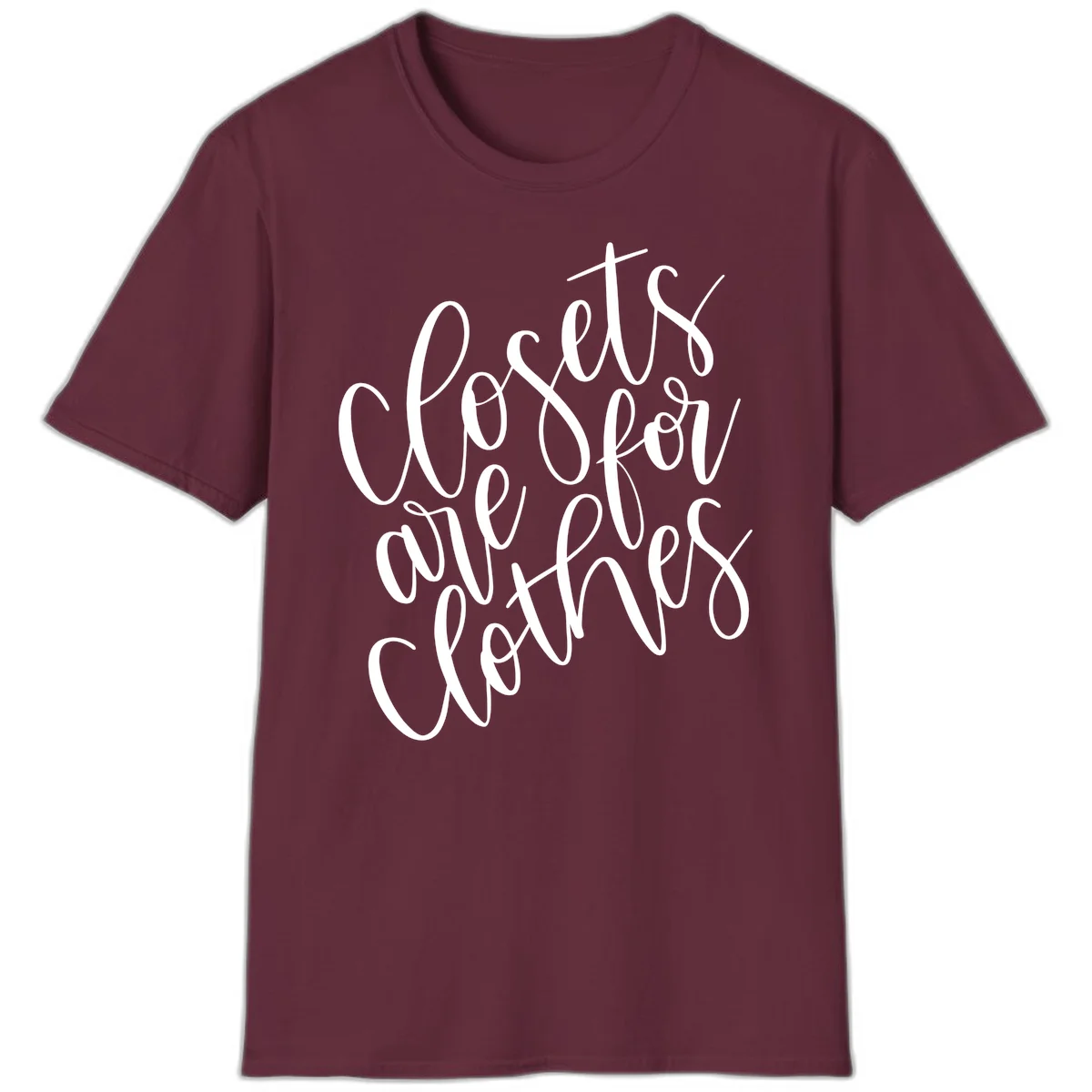 White calligraphy text reading 'We are all connected' with intertwining letters on gray background in Maroon