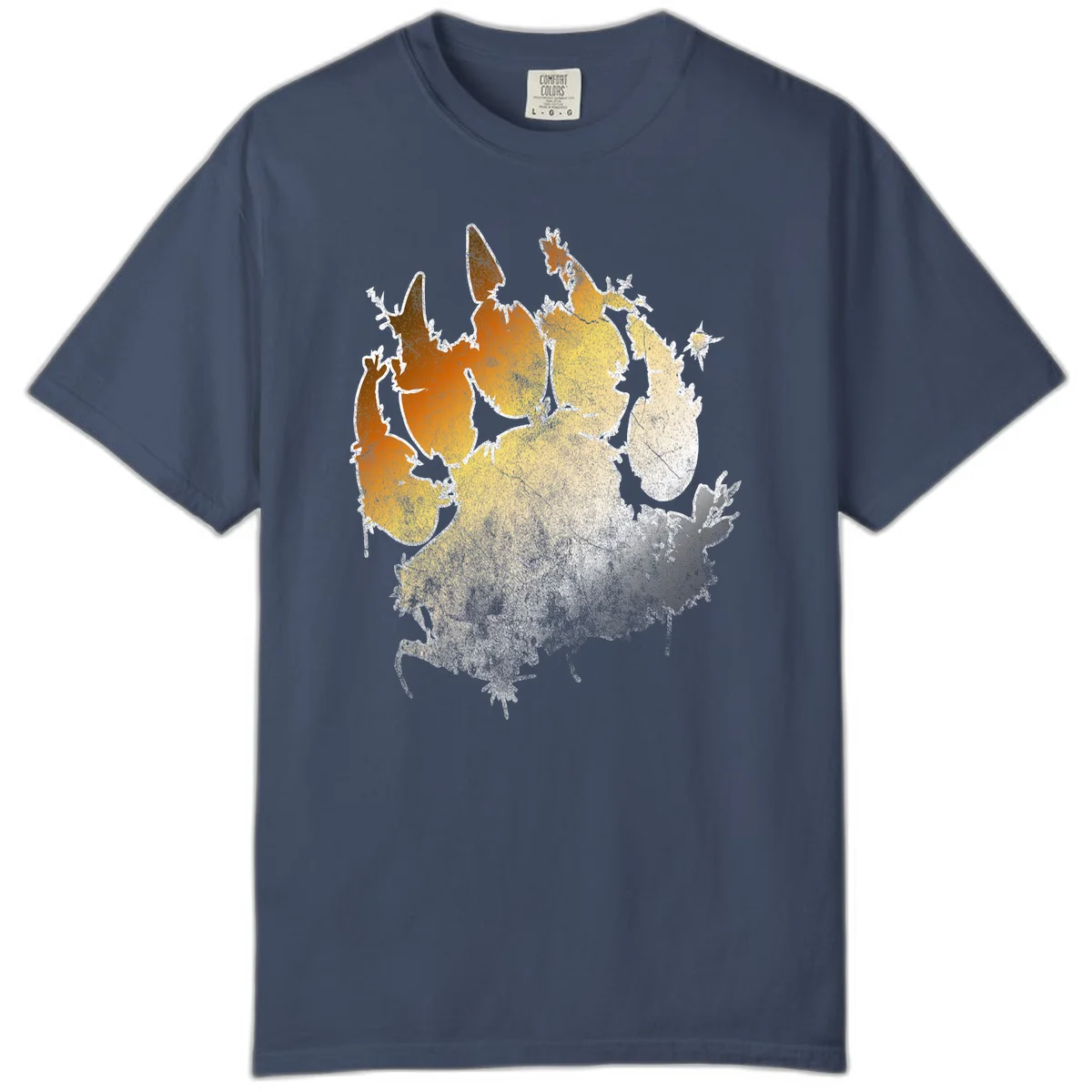 Russia heat map gradient design featuring warm brown and orange tones in the west transitioning to pale yellow and cream in the east in Midnight