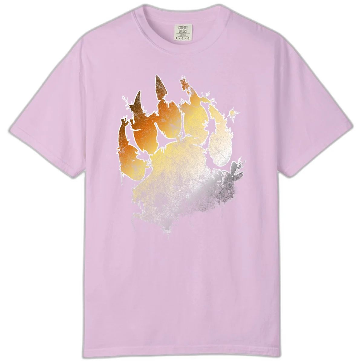 Russia heat map gradient design featuring warm brown and orange tones in the west transitioning to pale yellow and cream in the east in Orchid