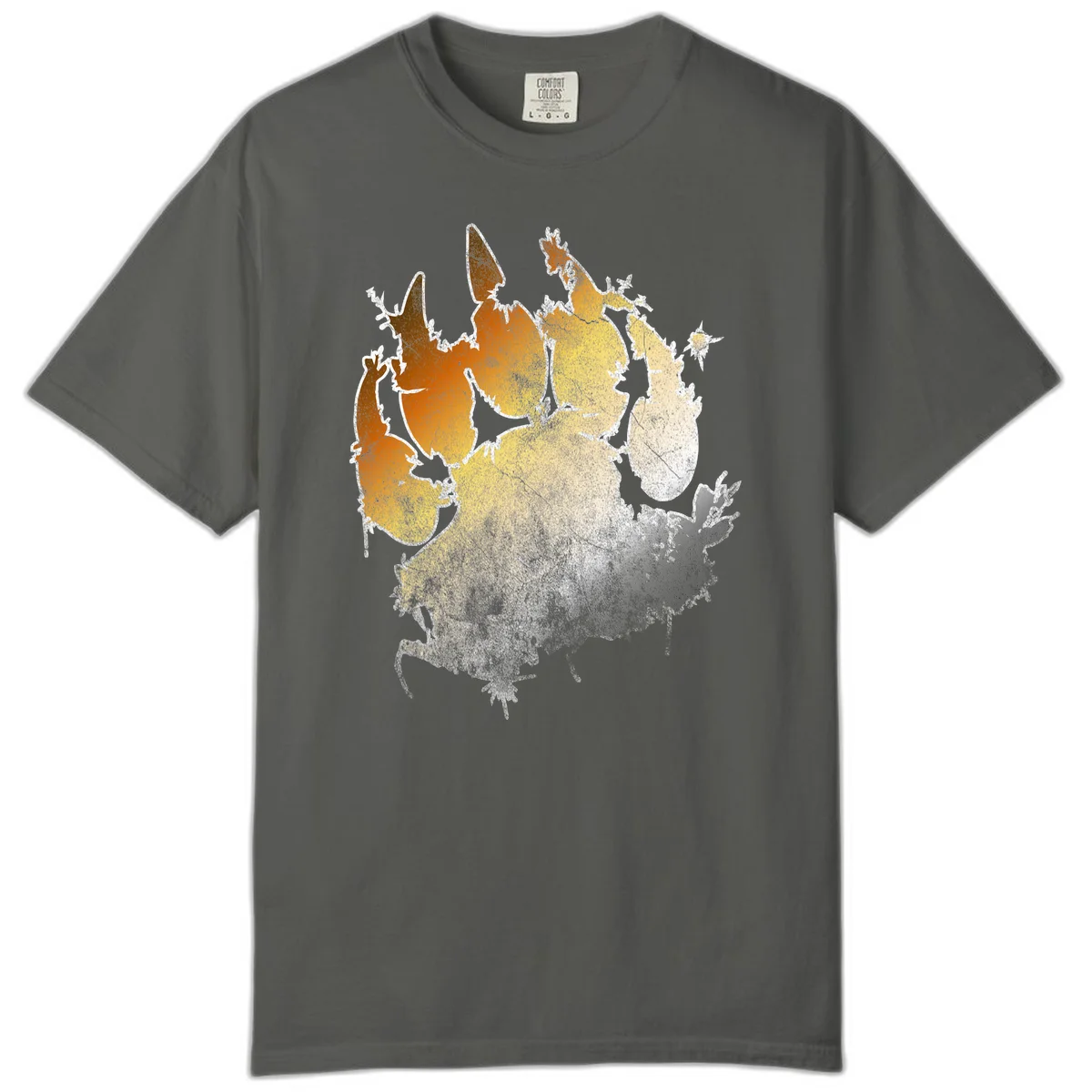 Russia heat map gradient design featuring warm brown and orange tones in the west transitioning to pale yellow and cream in the east in Pepper