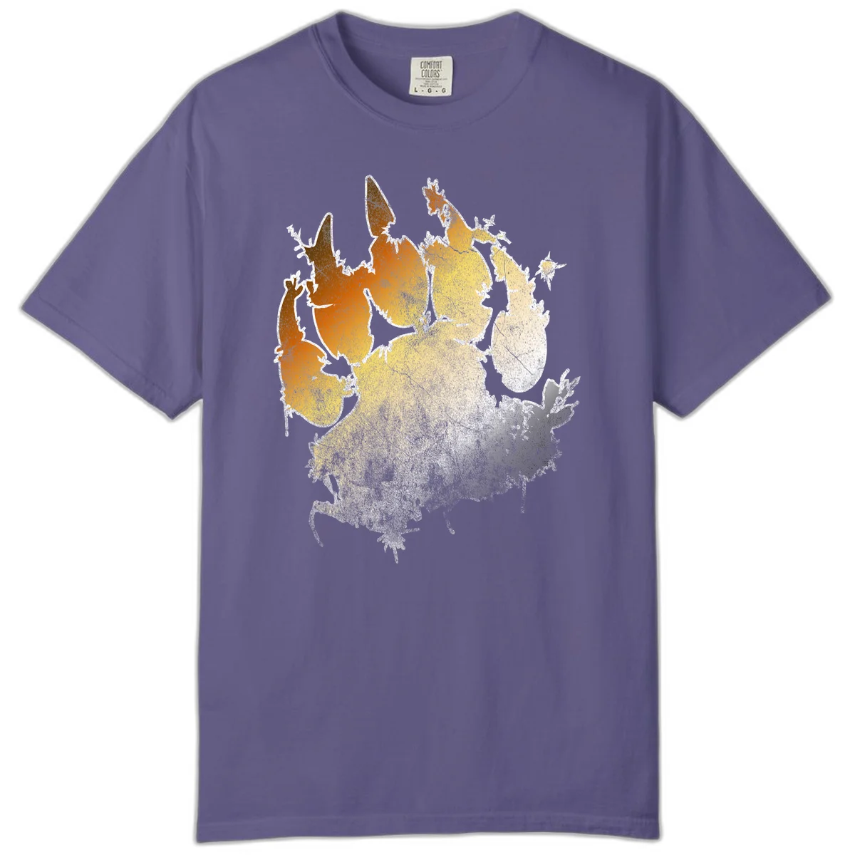 Russia heat map gradient design featuring warm brown and orange tones in the west transitioning to pale yellow and cream in the east in Grape