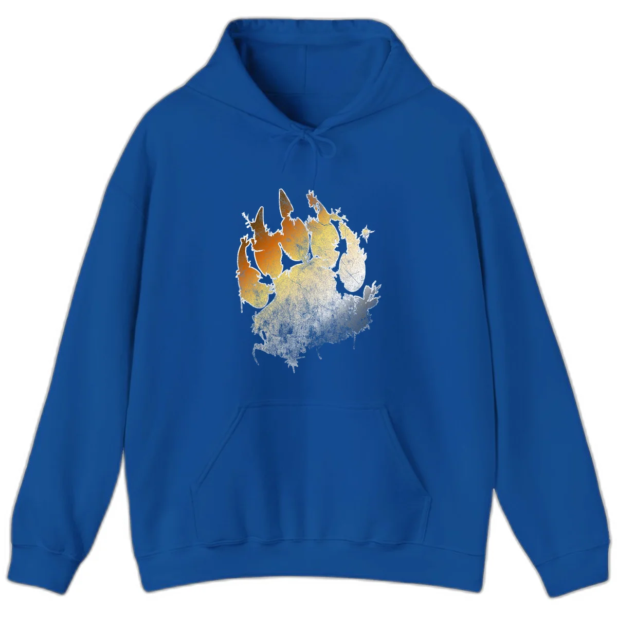 Russia heat map gradient design featuring warm brown and orange tones in the west transitioning to pale yellow and cream in the east in Royal