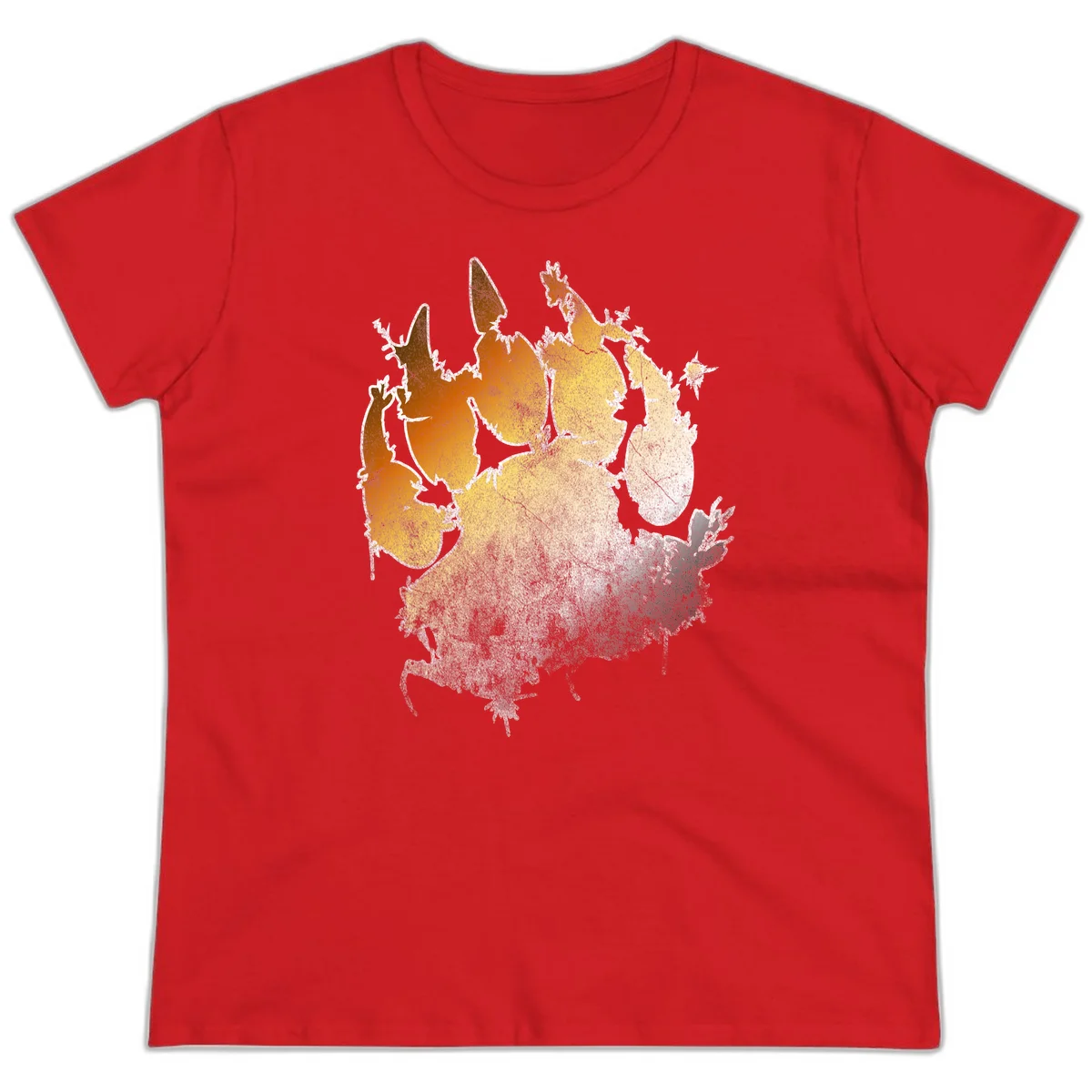 Russia heat map gradient design featuring warm brown and orange tones in the west transitioning to pale yellow and cream in the east in Red