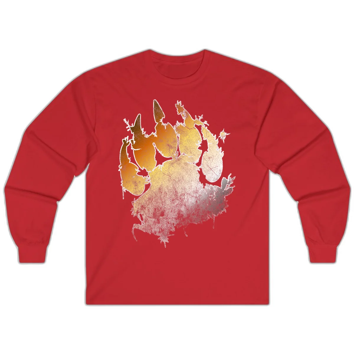 Russia heat map gradient design featuring warm brown and orange tones in the west transitioning to pale yellow and cream in the east in Red