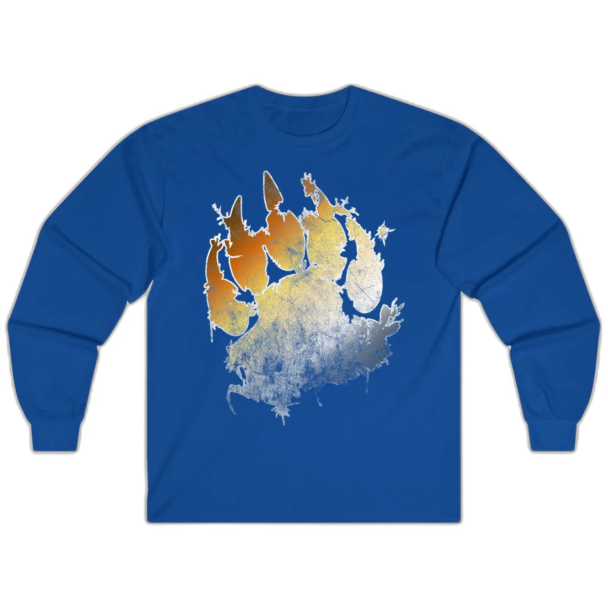 Russia heat map gradient design featuring warm brown and orange tones in the west transitioning to pale yellow and cream in the east in Royal