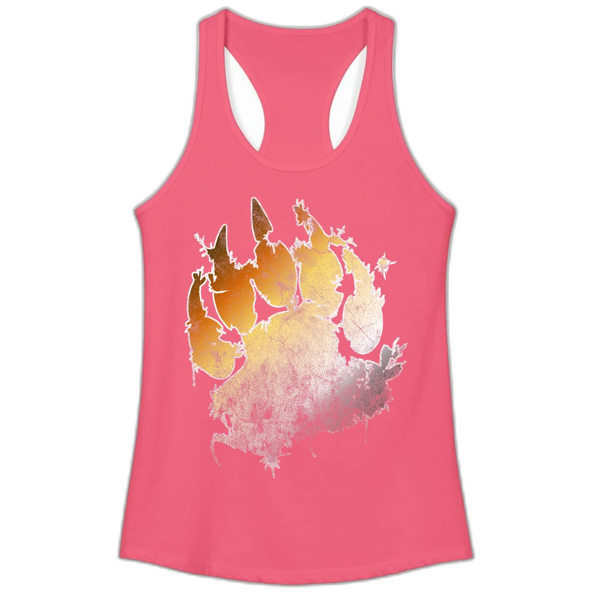 Russia heat map gradient design featuring warm brown and orange tones in the west transitioning to pale yellow and cream in the east in Hot Pink