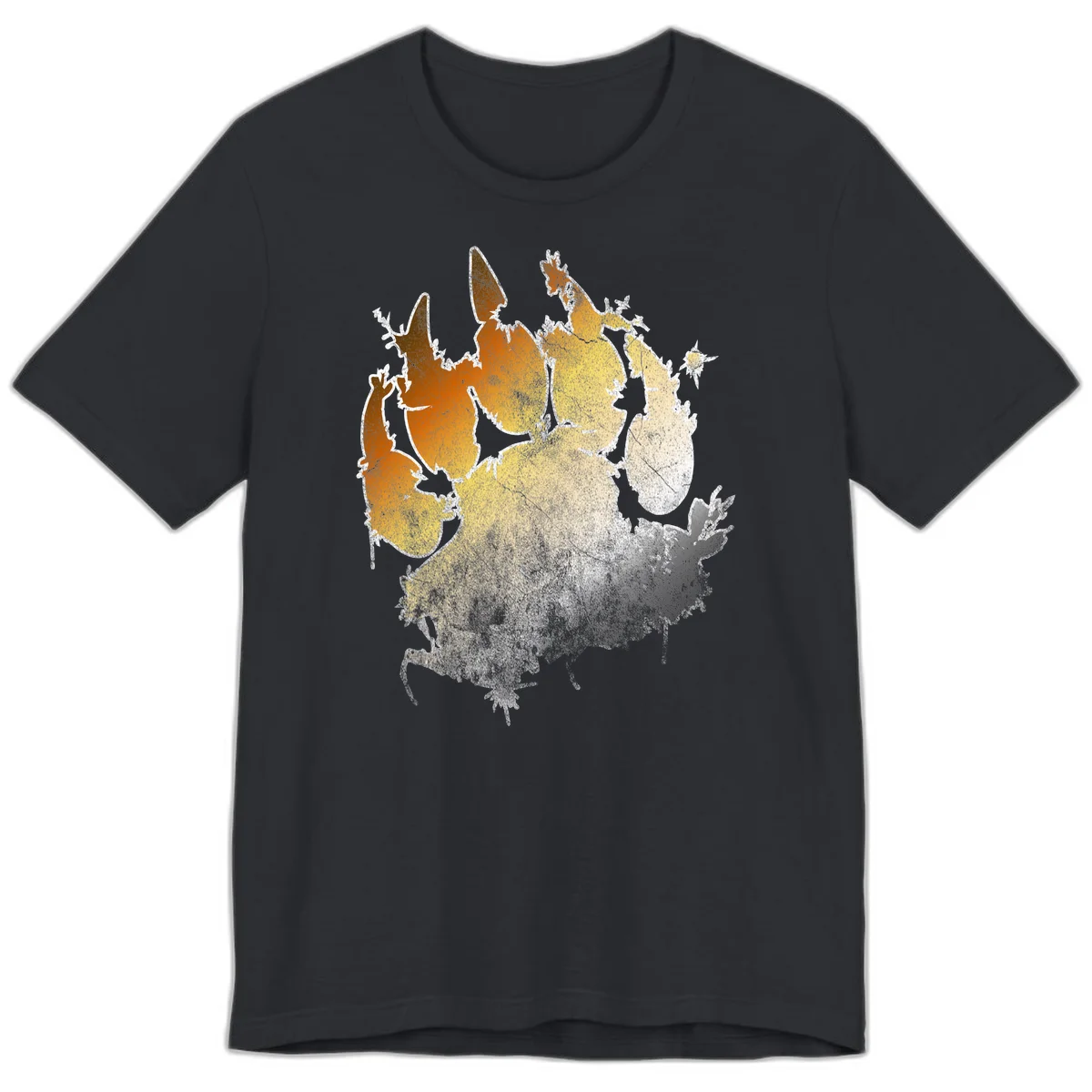 Russia heat map gradient design featuring warm brown and orange tones in the west transitioning to pale yellow and cream in the east in Vintage Black