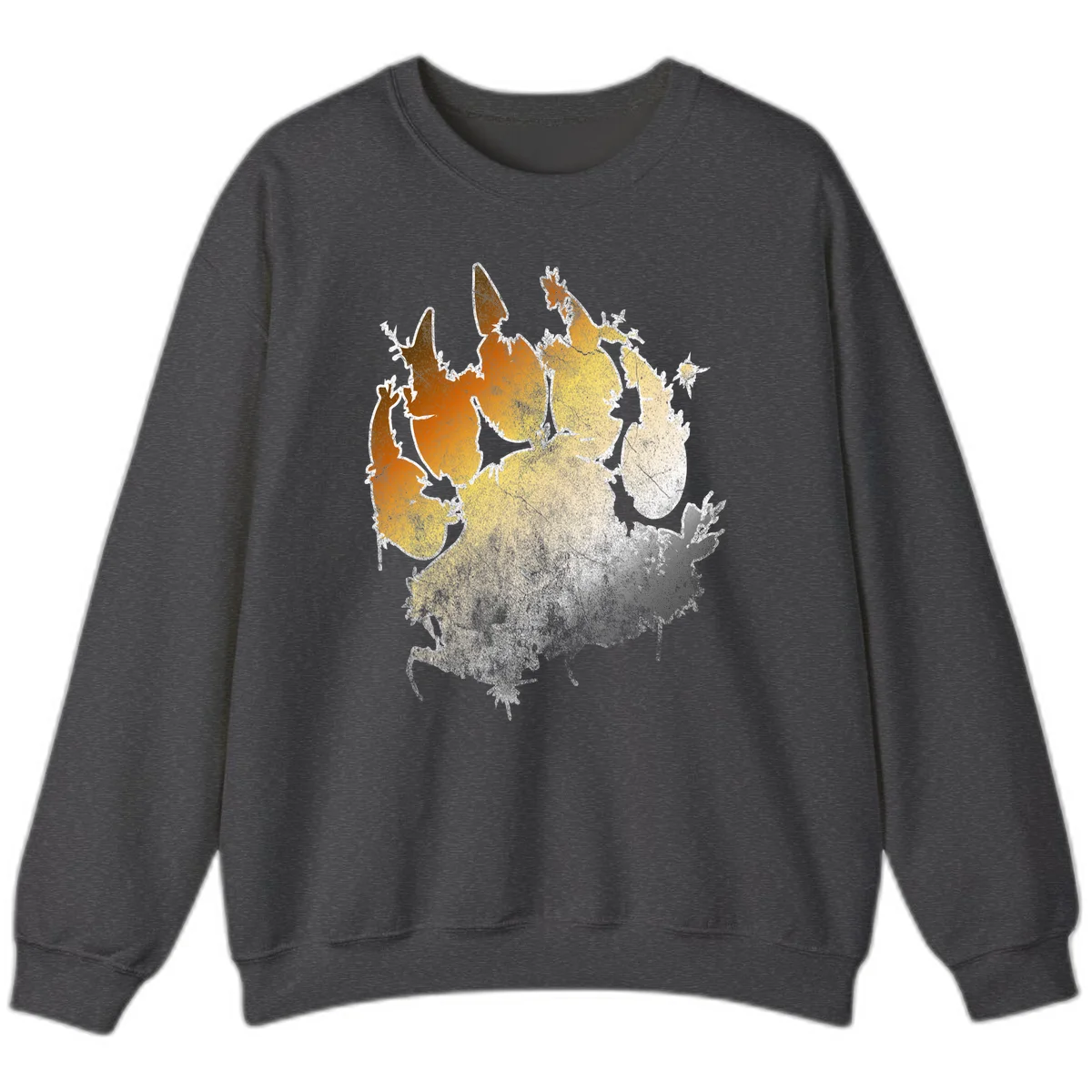 Russia heat map gradient design featuring warm brown and orange tones in the west transitioning to pale yellow and cream in the east in Dark Heather