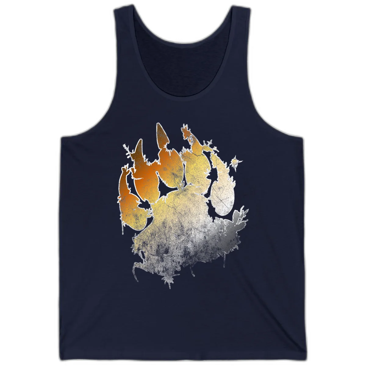 Russia heat map gradient design featuring warm brown and orange tones in the west transitioning to pale yellow and cream in the east in Navy