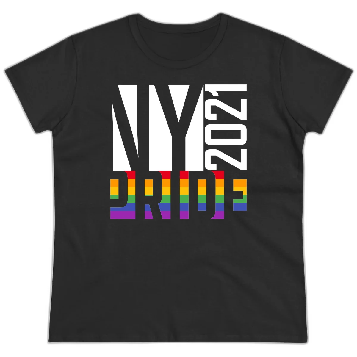 Bold 'LIVE' text integrated with rainbow pride flag stripes in red, orange, yellow, green, blue, and purple colors on gray background in Black