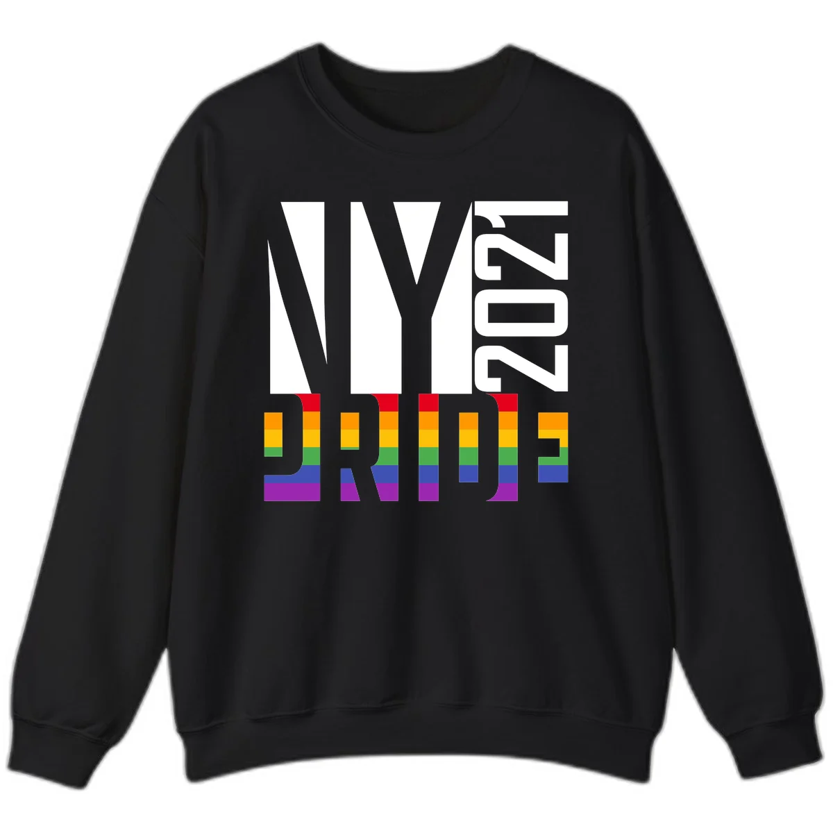 Bold 'LIVE' text integrated with rainbow pride flag stripes in red, orange, yellow, green, blue, and purple colors on gray background in Black