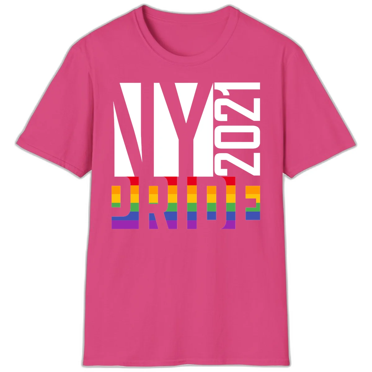 Bold 'LIVE' text integrated with rainbow pride flag stripes in red, orange, yellow, green, blue, and purple colors on gray background in Heliconia