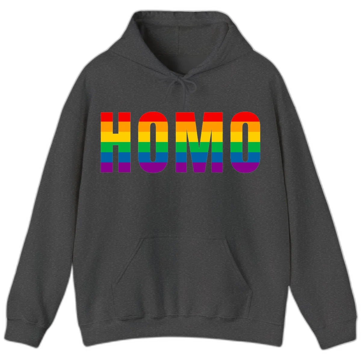 Rainbow pride flag colored numbers 110 and 1110 in bold geometric style on gray background in Dark Heather